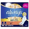 Image 1 : 76 PADS ULTRA MINCE ALWAYS ULTRA THIN OVERNIGHT