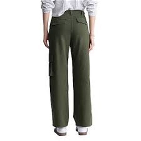 NEW BUFFALO WOMENS CARGO PANTS DARK GREEN XS