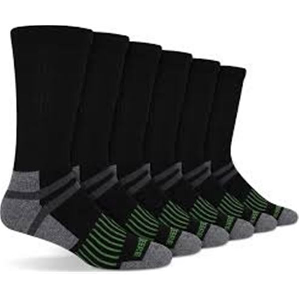 NEW JOHN DEERE SOCKS 6PK MENS CREW SOCKS SIZE 7-12
