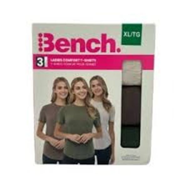 NEW BENCH 3PK LADIES COMFORT T-SHIRTS SMALL