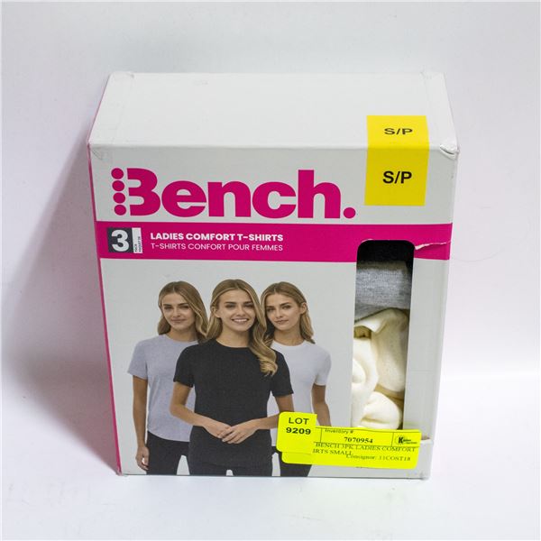 NEW BENCH 3PK LADIES COMFORT T-SHIRTS SMALL