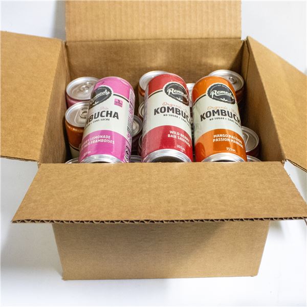 REBOXED 17 X 355ML REMEDY KOMBUCHA VARIETY PACK
