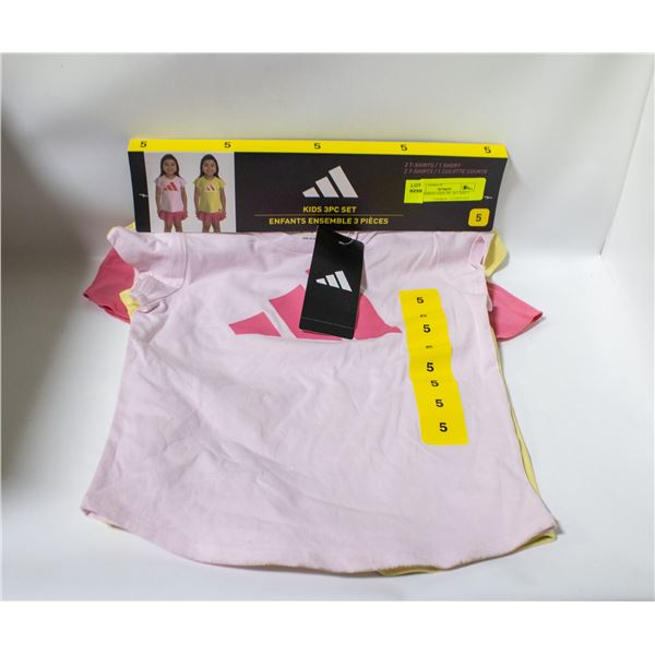 NEW ADIDAS KIDS 3PC SET SIZE 5