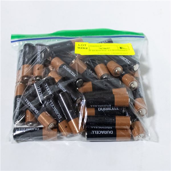 BAG OF DURACELL AA BATTERIES