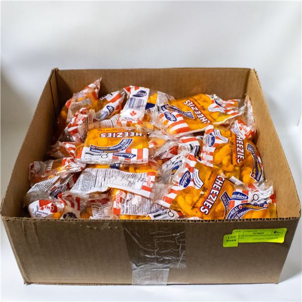 BOX OF HAWKINS CHEEZIES CORN SNACKS