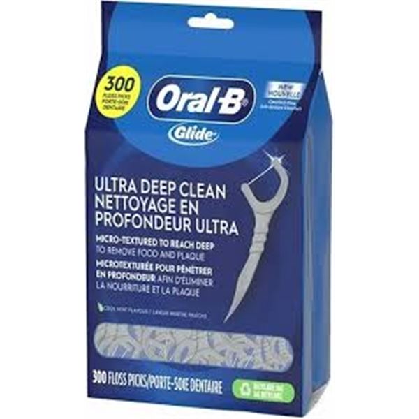 NEW 300 FLOSS PICKS ORAL-B ULTRA DEEP CLEAN