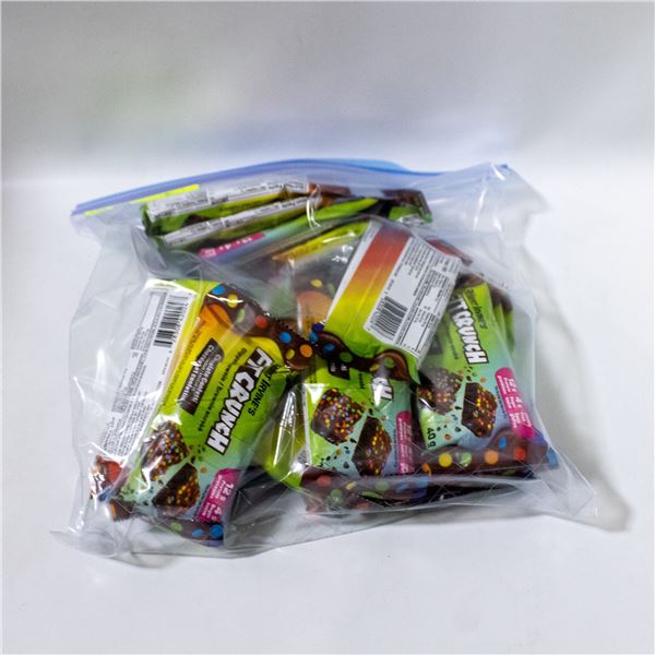 REPACKED 17 X 40G ROBERT IRVINES FIT CRUNCH BROWNI