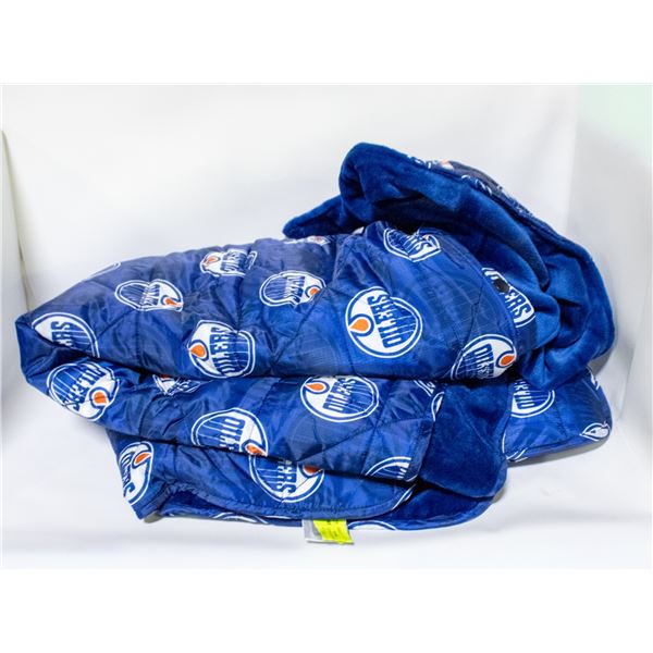 NEW NHL OUTDOOR BLANKET EDMONTON OILERS