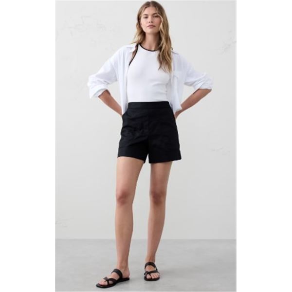 NEW BANANA REPUBLIC HIGH WAISTED LINEN SHORTS