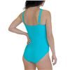 Image 3 : NEW ROOTS AQUA RIBBED ONE PIECE BATHING SUIT SZ 14