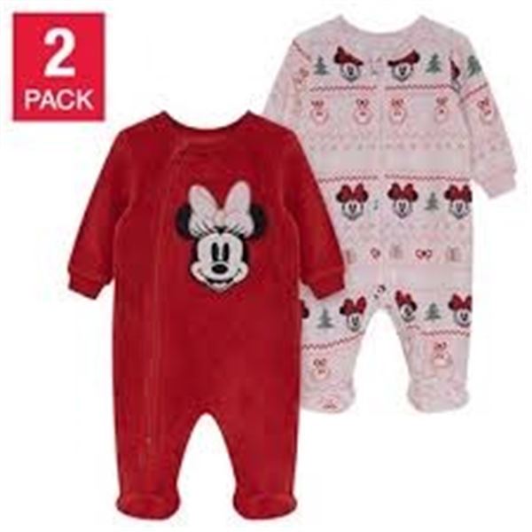NEW DISNEY SLEEPERS 2PK CHRISTMAS RED 3M