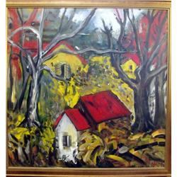 KHACHER "RED ROOF HOUSES I" RARE