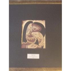 Picasso "Female Head w/Necklace" Linocut