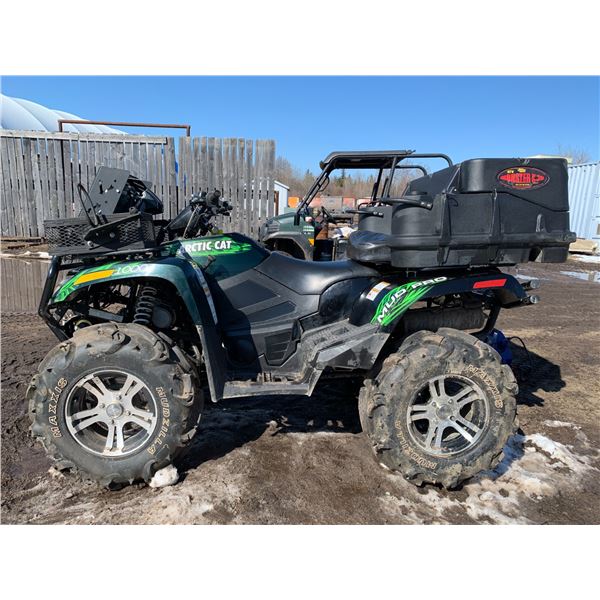 (Lot #'s 338, 339, 340, & 341 are a Group Lot) 2013 Arctic Cat Mud Pro 1000 Quad, 4x4, rear rack, Mu