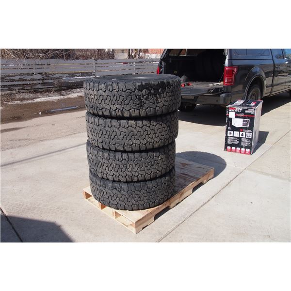 4- BF Goodrich all terrain T/AKO2, LT275/60 R20 rubber ( Selling together)