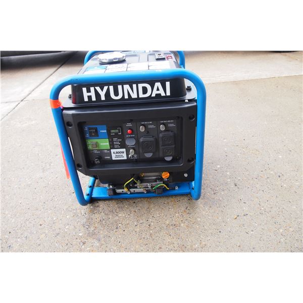 Hyundai 4800 watt inverter generator, 89 hrs, used, runs good