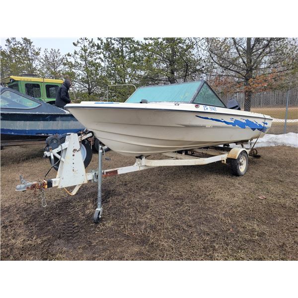(Lot #'s 305, 306 & 307 are a Group Lot) 1981 Princess Craft 16 ft. Fiberglass boat c/w 1980 Mercury