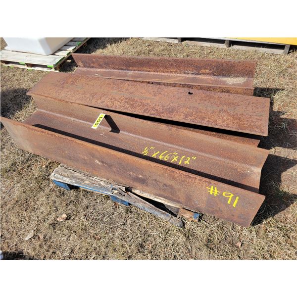 3- 66 inch x 12 inch Heavy channel iron ( selling together)