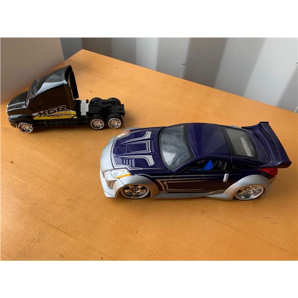 2- Toy collector, small truck & 9 inch car