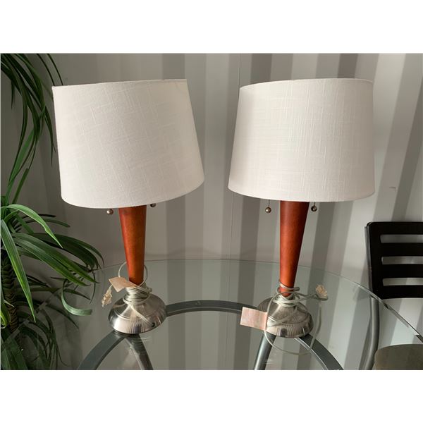 2- Side table lamps