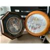 Image 1 : 2- Pictures, one is a Howard miller clock