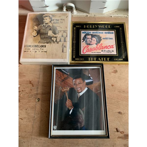 3- Pictures of Lucille Ball, Casablanca & misc.
