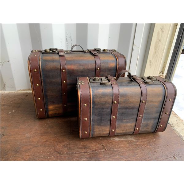 2- Antique collectable suitcases