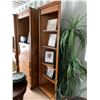 Image 2 : 4 Piece dark oak cabinets (Contents Not Included)