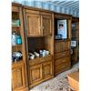 Image 4 : 4 Piece dark oak cabinets (Contents Not Included)