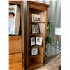 Image 8 : 4 Piece dark oak cabinets (Contents Not Included)