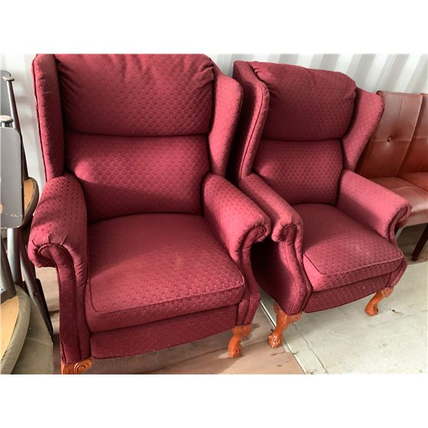 2- Red Wing chairs. Very Good condition