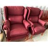 Image 1 : 2- Red Wing chairs. Very Good condition