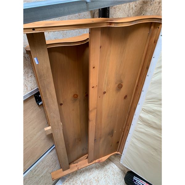 Sleigh bed c/w Sleigh frame, 2- box springs (approx. 38 inch x 77 inch) & king sized mattress (appro