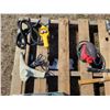 Image 2 : Pallet of Misc. hammers, chisel, sander, scrapers, cement tools, saw & Dremel, working order, etc.