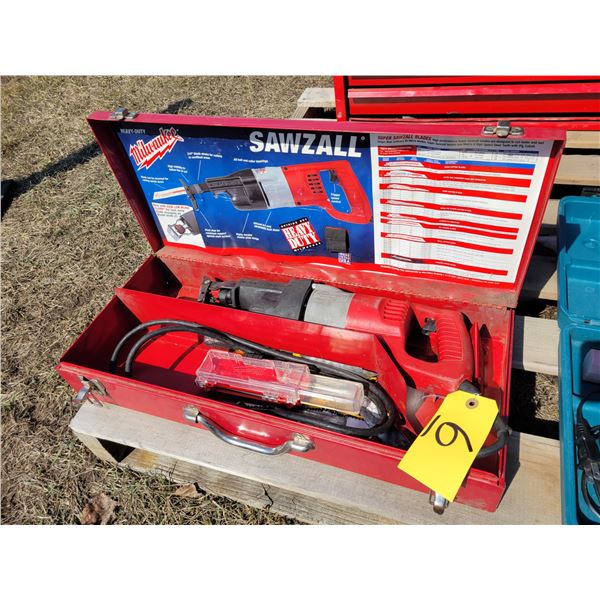 Milwaukee elec. sawzall & blades