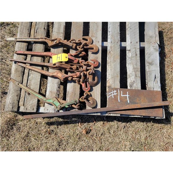 5- Chain boomers, misc. plate & steel