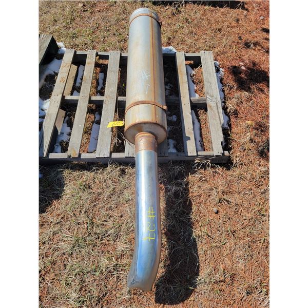 Approx. 10 inch x 44 inch muffler, 5 inch pipe