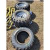 Image 1 : 2- ATV tires c/w rims, 1- ATV tire, various sizes