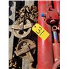 Image 2 : 2- Red hyd rams c/w 1/2-ton chain hoist