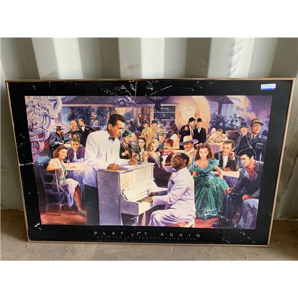 "Play it Again" painting by George Bungardi, 36 inch x 24 inch