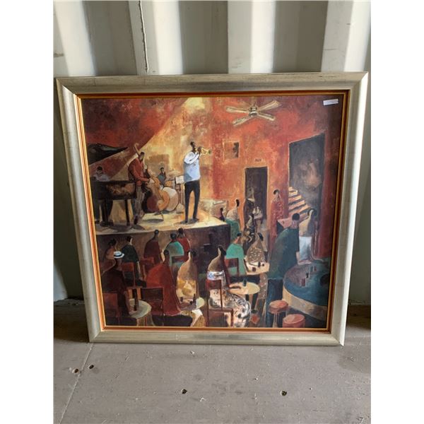 Painting of " Jazz Night", 37 inch x 37 inch