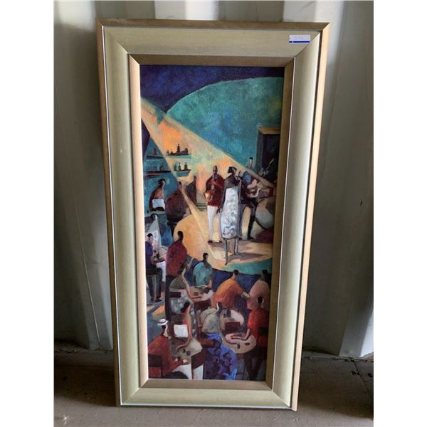 Painting of "Jazz Night", 39 inch x 20 inch
