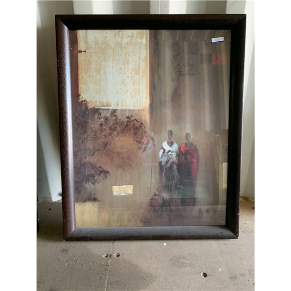2- Paintings of 2 women, 33 inch x 26 1/2 inch