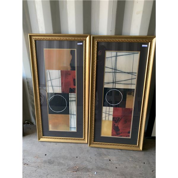 2- Abstract paintings, 44 inch x 22 inch