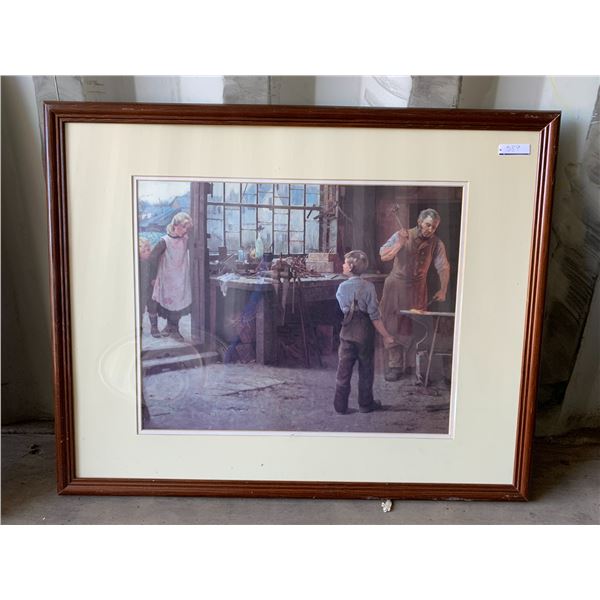 Blacksmith picture, 24 inch x 30 inch