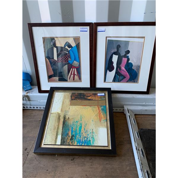 2-Abstract pictures & a painting by Gabriela " Villarreal"