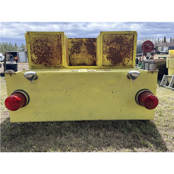 84 inch x 76 inch high deck cabinet c/w lights & flashers