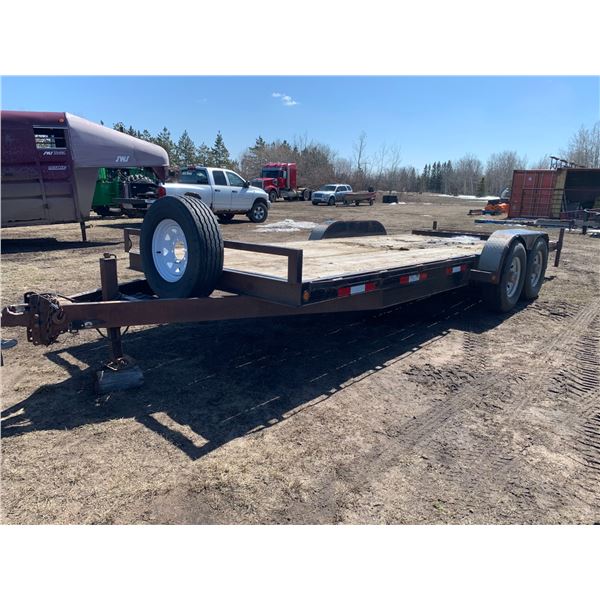 2008 Oasis 20 ft. Tandem axel (BIK) trailer c/w pull out ramps SN. 2SLFC62707R001035