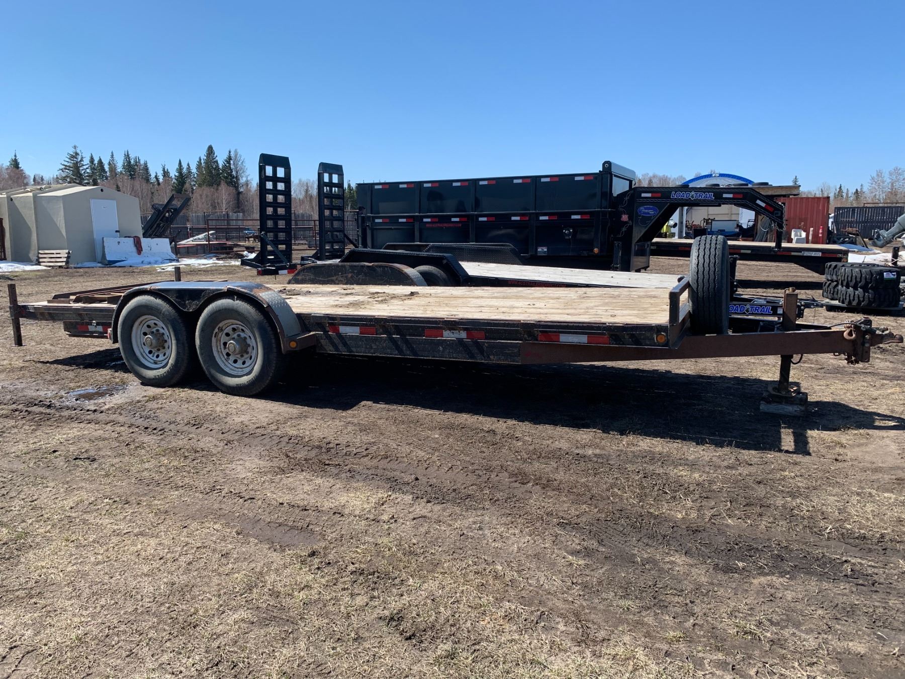 2008 Oasis 20 ft. Tandem axel (BIK) trailer c/w pull out ramps SN ...