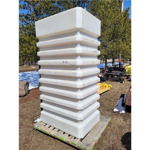 42 inch x 30 inch x 80 inch high Heavy Duty plastic water tank